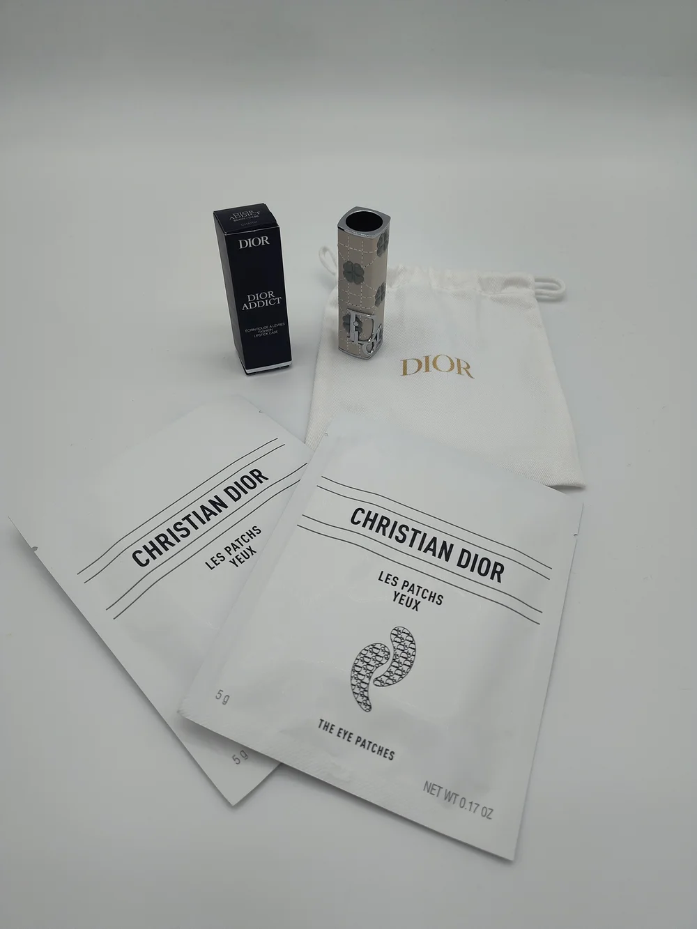 DIOR Addict 2026 Limited Edition Charm Fashion Lipstick Case NIB Eye Patch Set